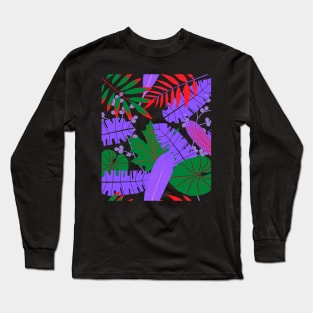 Pattern leaves colorful Long Sleeve T-Shirt